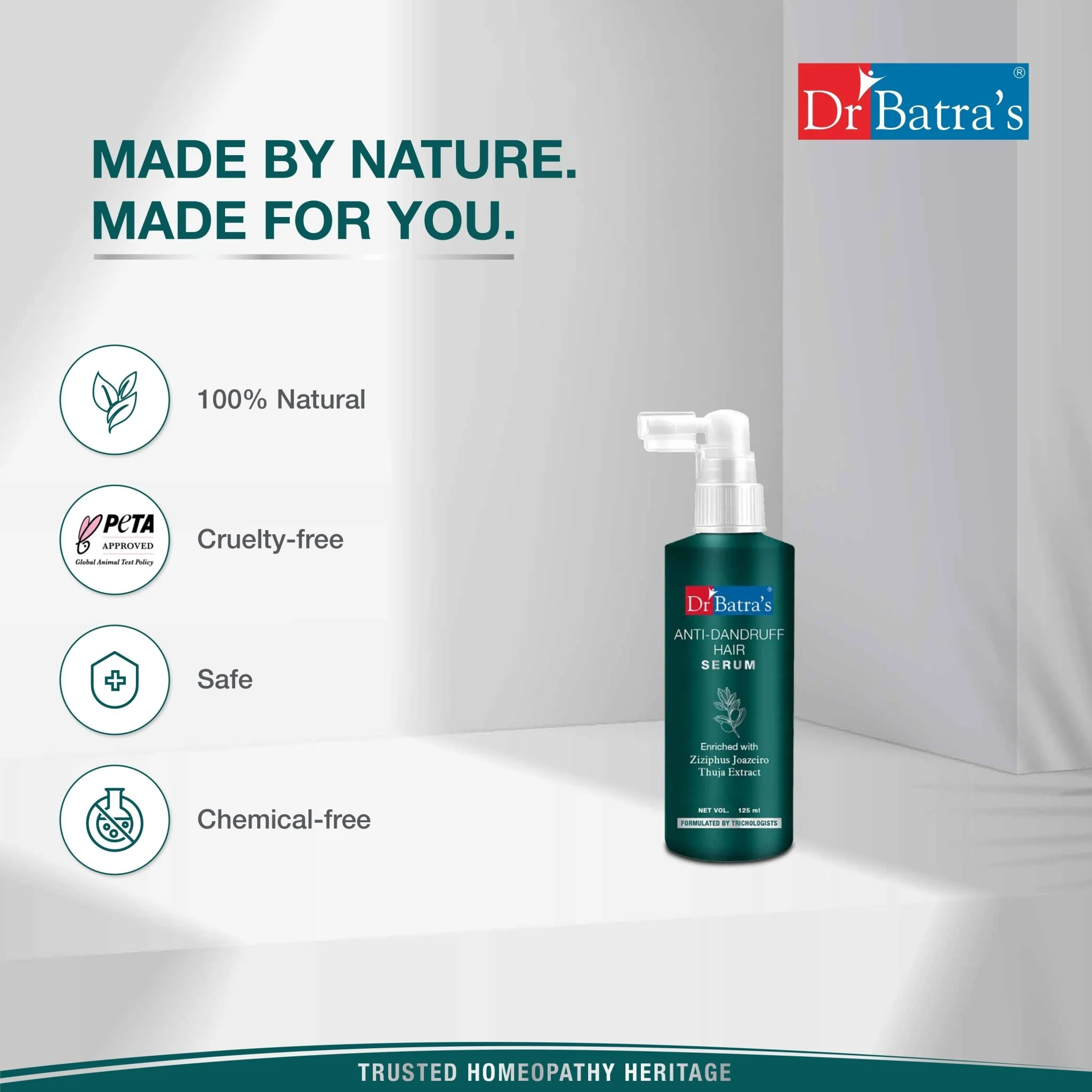 Dr Batra's Anti-Dandruff Hair Serum for Scalp Care | With Thuja Extract, Ziziphus Jaozeiro & Amla | Reduces Dandruff & Itchy Scalp | Natural Hair Serum for Men & Women | - Image 7