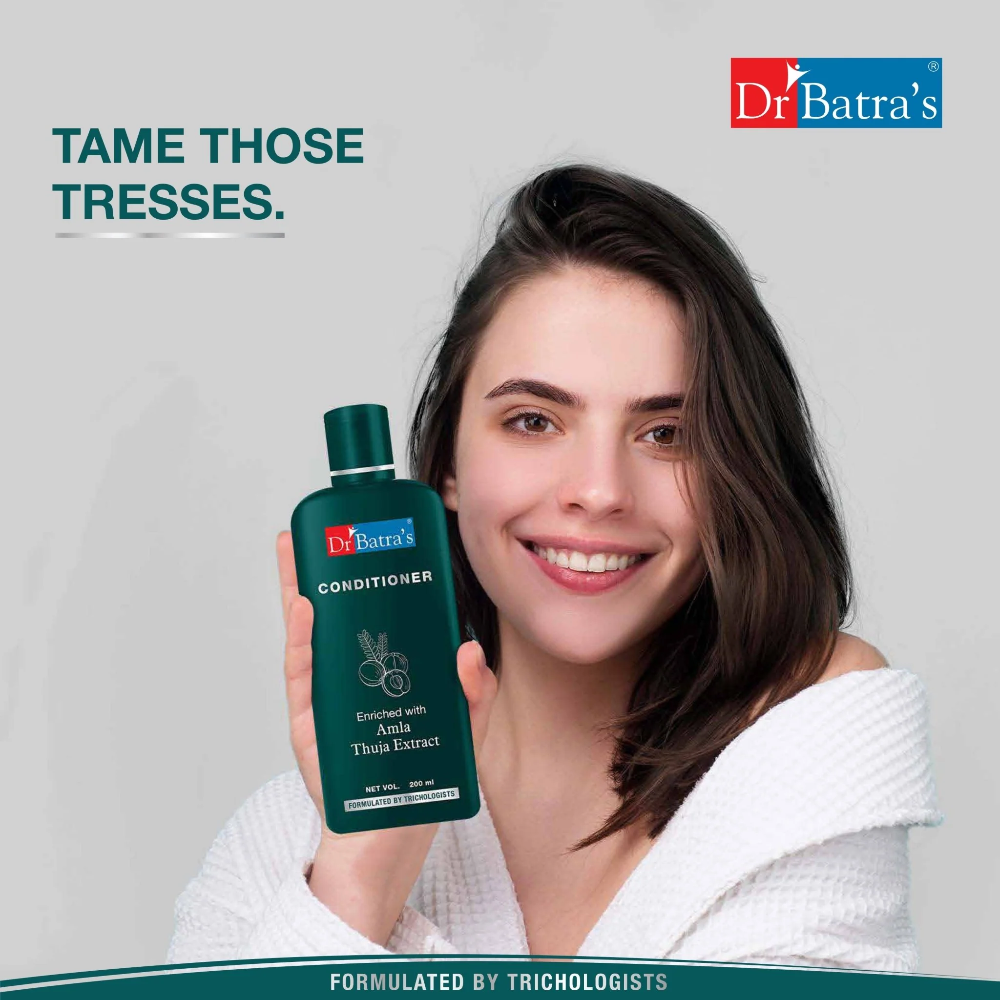 Dr Batra's® Hair Conditioner – Enriched with Amla & Thuja | Nourishing & Strengthening Hair Care | Reduces Hair Fall & Improves Hair Texture | For Men & Women - Image 5