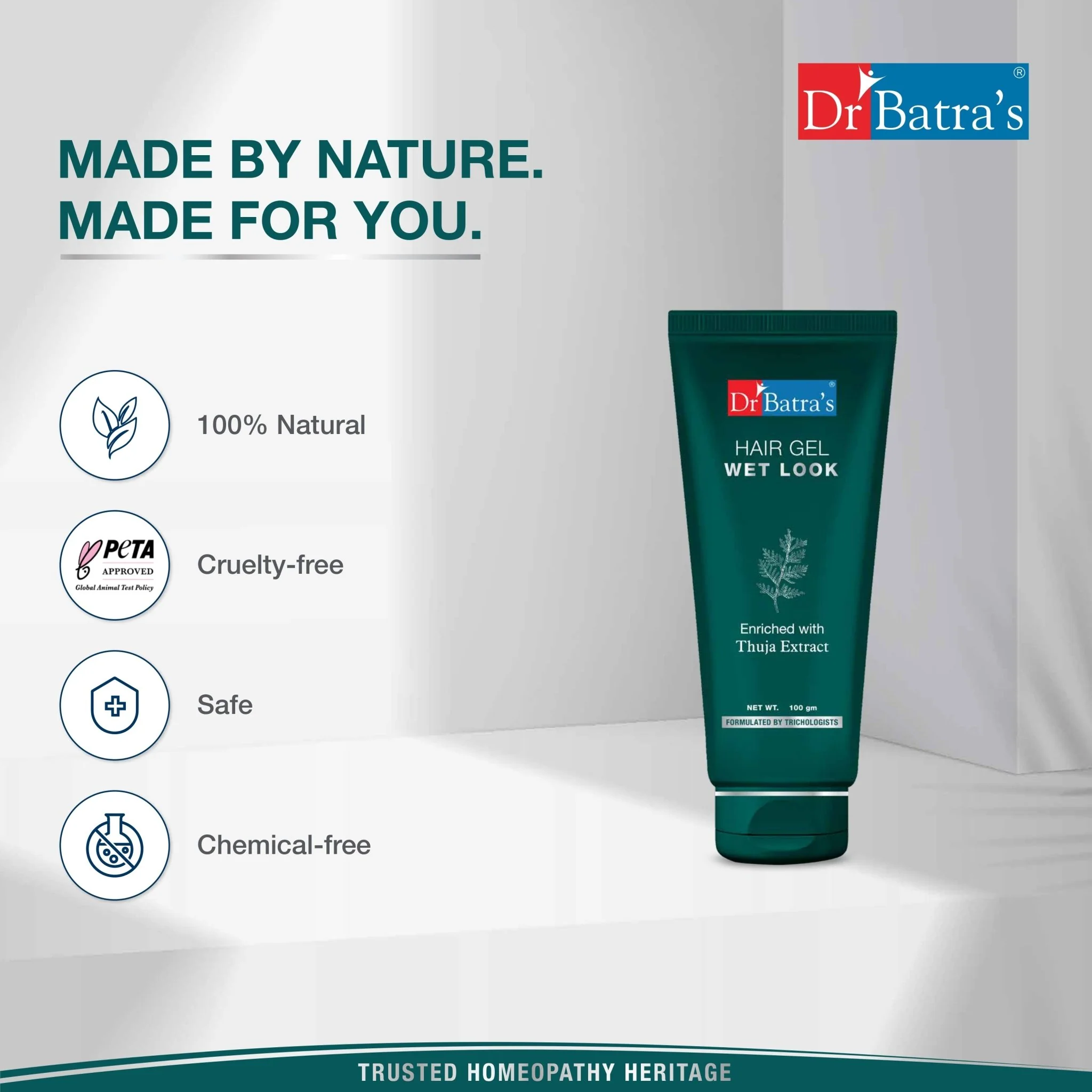 Hair Gel | Strong Hold, High Shine | For Short to Medium Hair - Image 4