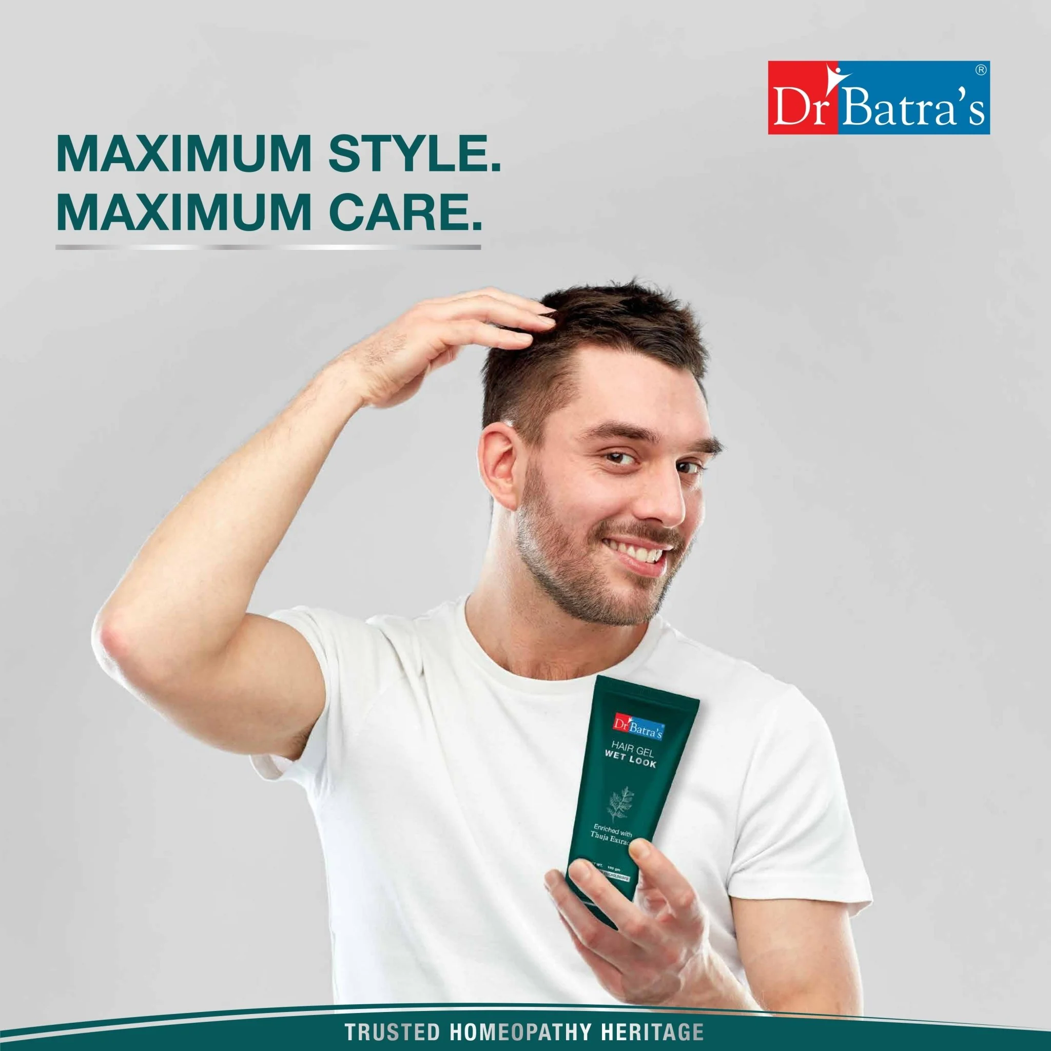 Hair Gel | Strong Hold, High Shine | For Short to Medium Hair - Image 5