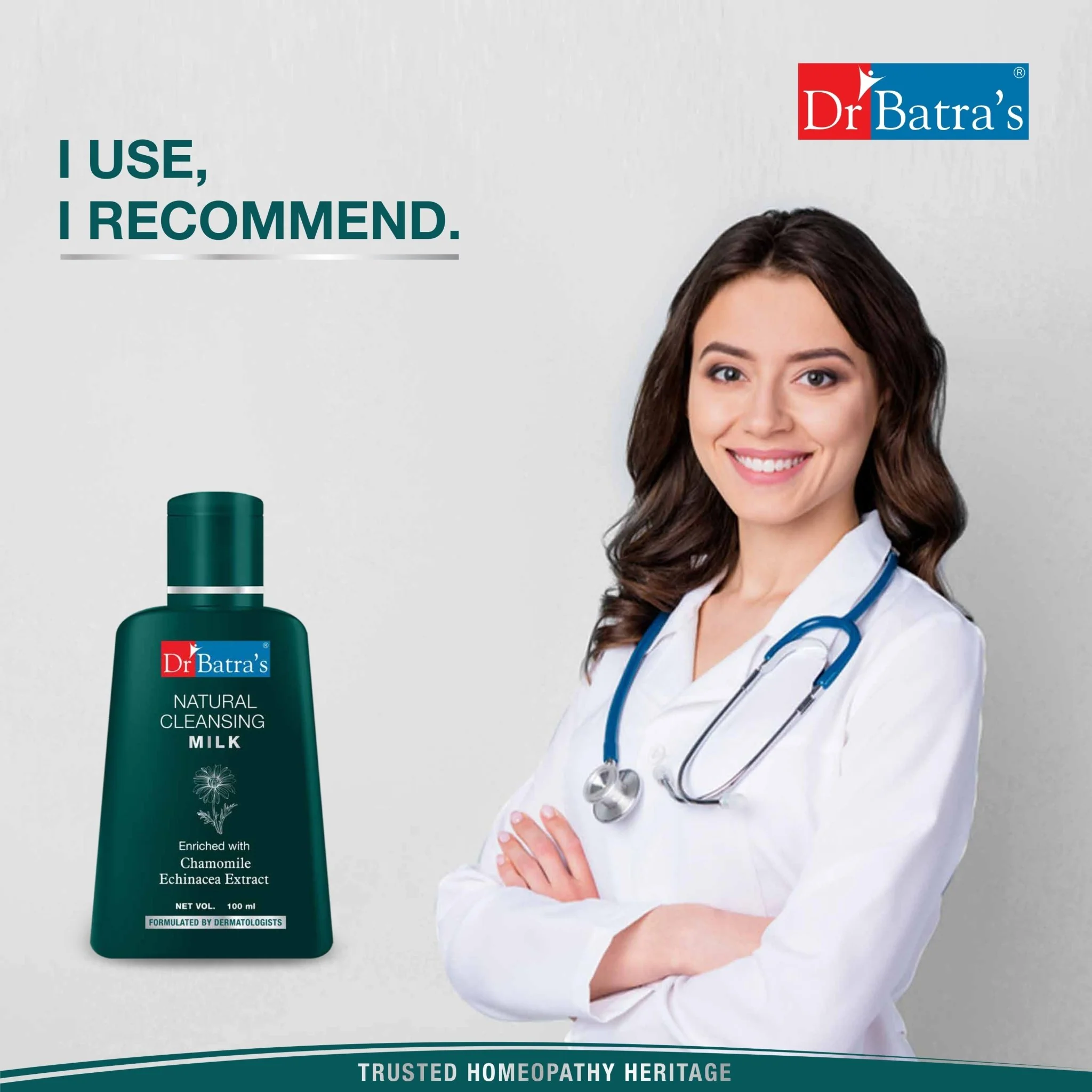 Dr Batra's Natural Cleansing Milk Enriched With Echinacea & Chamomile - Image 8