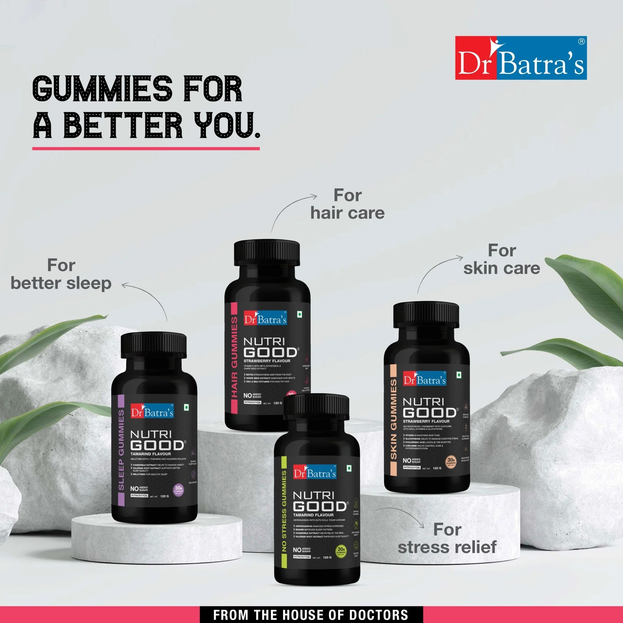 Dr Batra's Nutrigood Biotin Hair Gummies for Strong & Healthy Hair with Grape Seed Extract, Vitamins & Zinc for Nourishment & Protection - Pack of 30 Gummies - Image 11