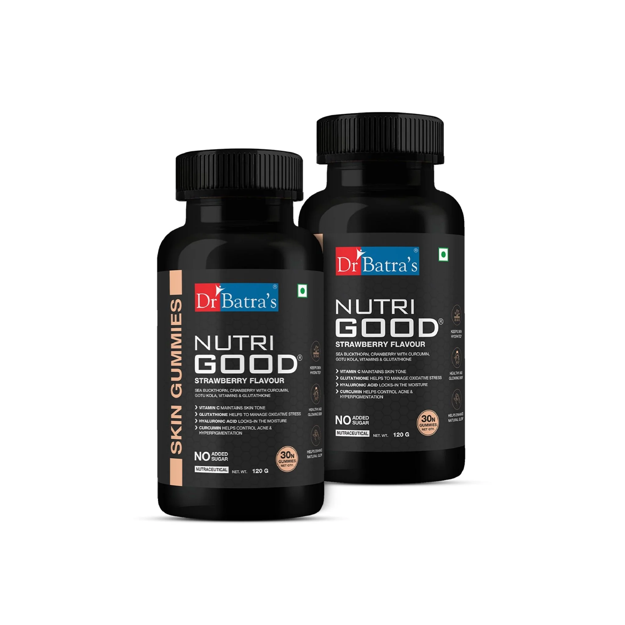 Dr Batra's Nutrigood Skin Gummies for Wrinkle-Free Ageless Skin | Pack of 30 Gummies - Image 3