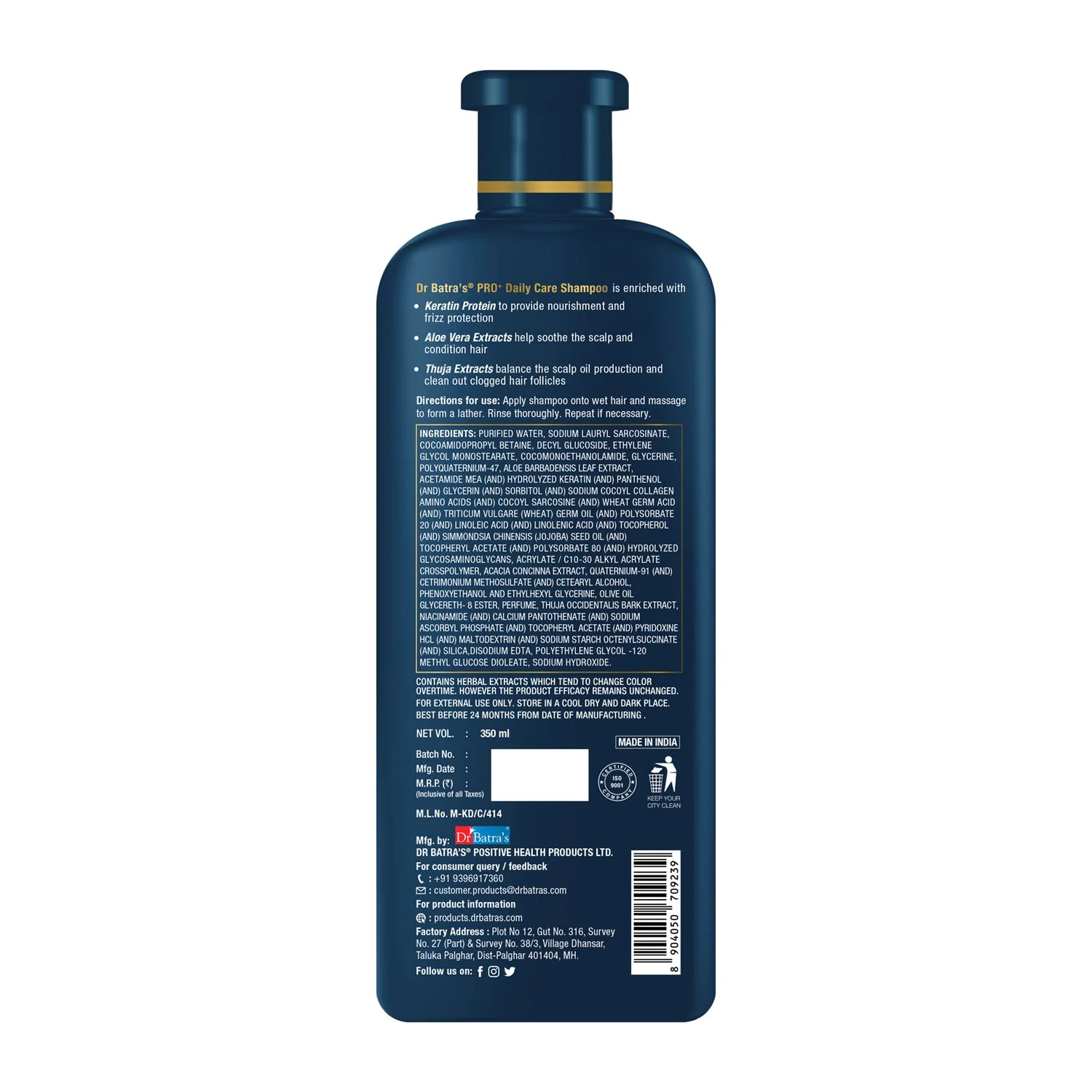 PRO+ Daily Care Shampoo with Conditioner- Sulphate, Paraben and Silicone Free - Image 6