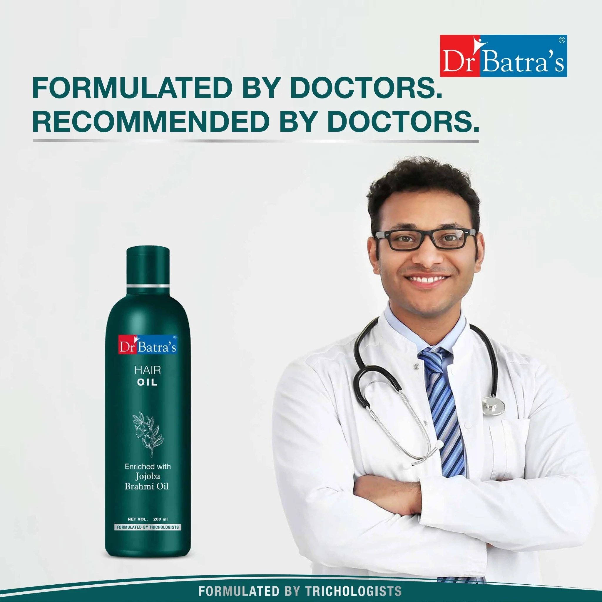 Dr Batra’s Jojoba Herbal Hair Oil | With Jojoba, Brahmi, Olive, Coconut, Sesame & Amla Oils | Nourishes Scalp, Strengthens Roots, Reduces Hair Fall & Promotes Hair Growth | 200 ml - Image 5