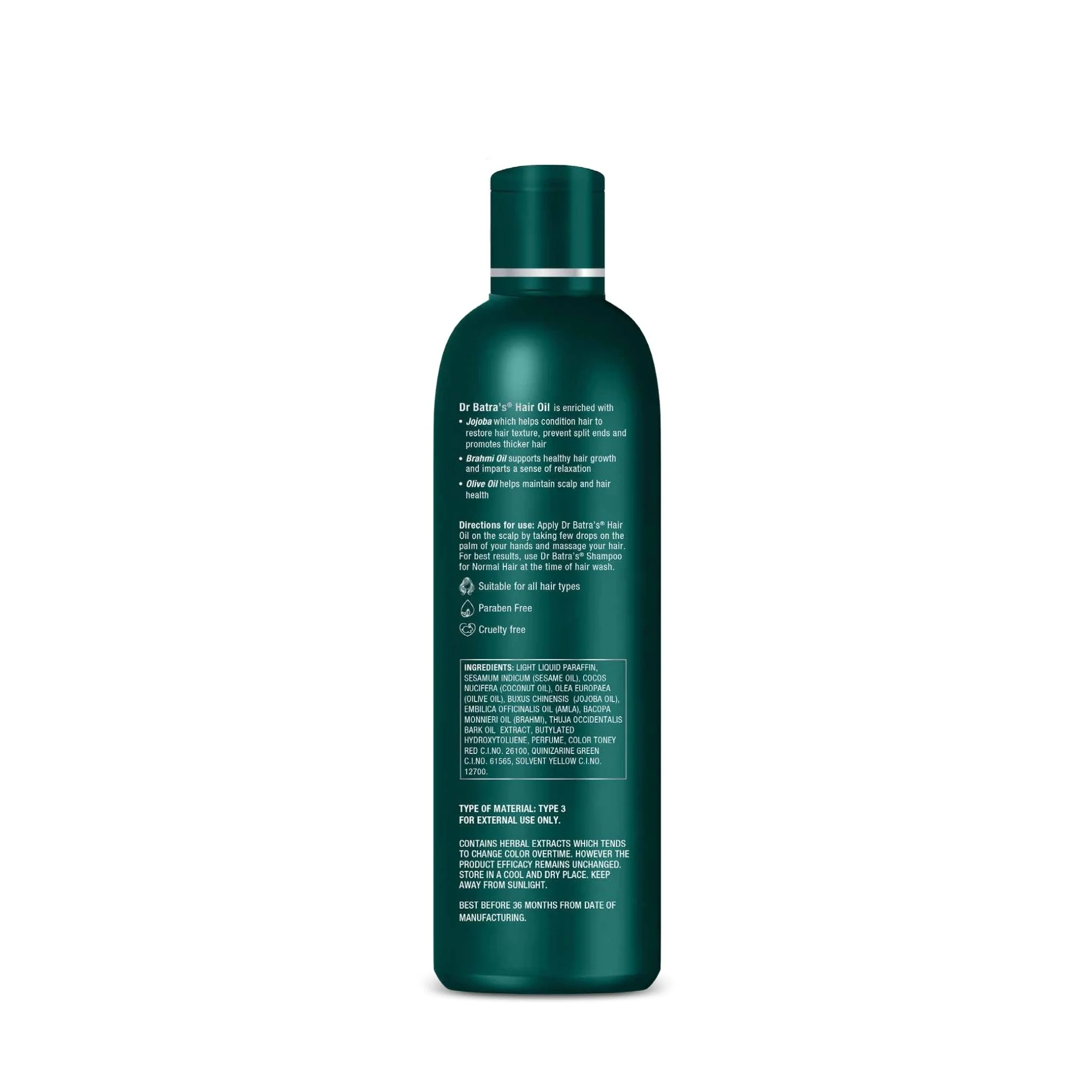Dr Batra’s Jojoba Herbal Hair Oil | With Jojoba, Brahmi, Olive, Coconut, Sesame & Amla Oils | Nourishes Scalp, Strengthens Roots, Reduces Hair Fall & Promotes Hair Growth | 200 ml - Image 8