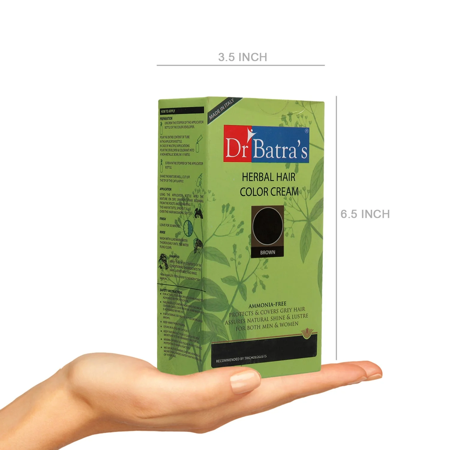Herbal Brown Hair Color Cream 130g – With Amla & Thuja | Ammonia-Free, Long-Lasting & Nourishing | For Men & Women - Image 7