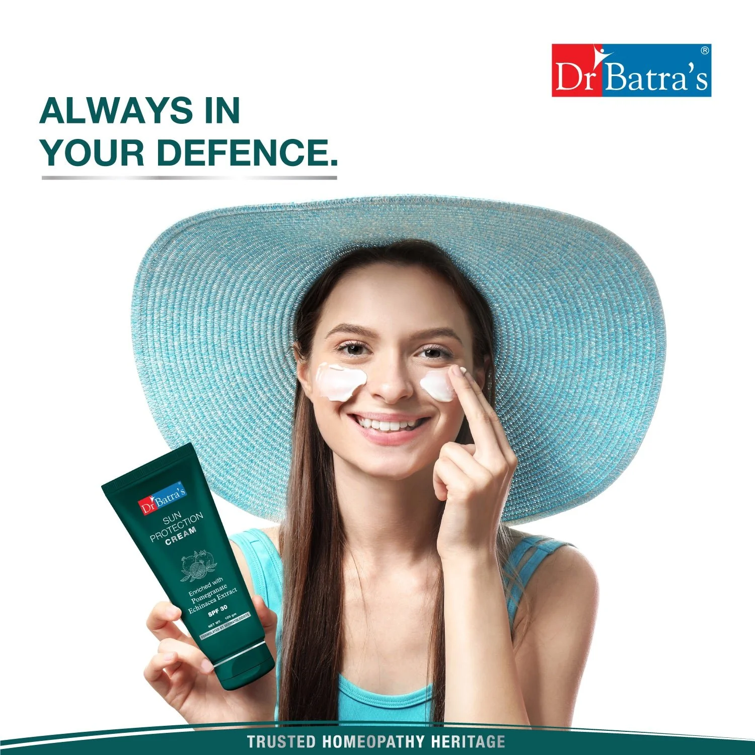 Dr Batra's® Sun Protection Cream SPF 30 – Broad Spectrum Sunscreen with Echinacea & Pomegranate | Blocks Harmful UV Rays, Prevents Sunburn & Darkening | Brightens & Protects Skin | For Men & Women - Image 7