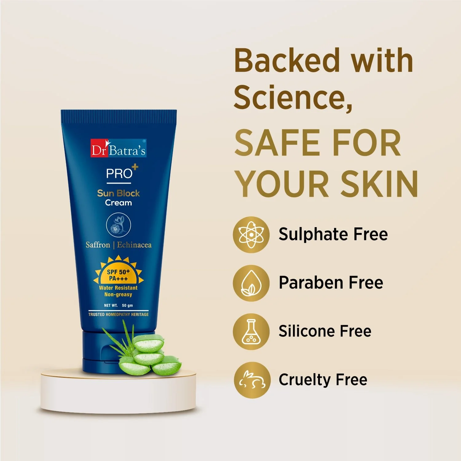 PRO+ Sun Block Cream SPF 50+ PA+++ – Broad spectrum sunscreen to protect your skin from harmful UVA & UVB rays. Ideal for daily sun protection | For Men & Women - Image 4