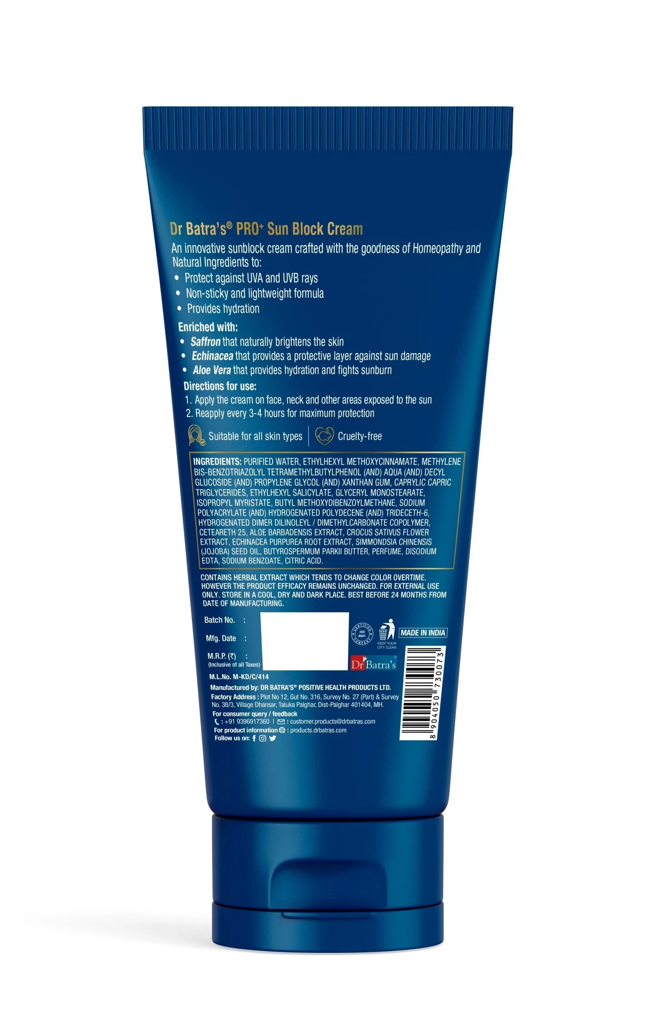 PRO+ Sun Block Cream SPF 50+ PA+++ – Broad spectrum sunscreen to protect your skin from harmful UVA & UVB rays. Ideal for daily sun protection | For Men & Women - Image 9